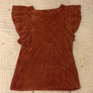 Free people “fp one” flutter sleeve rubbed tank size small
